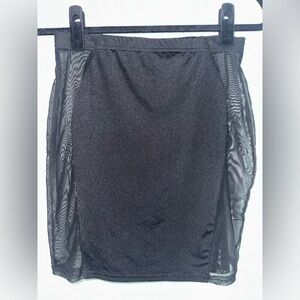 Mesh mini skirt